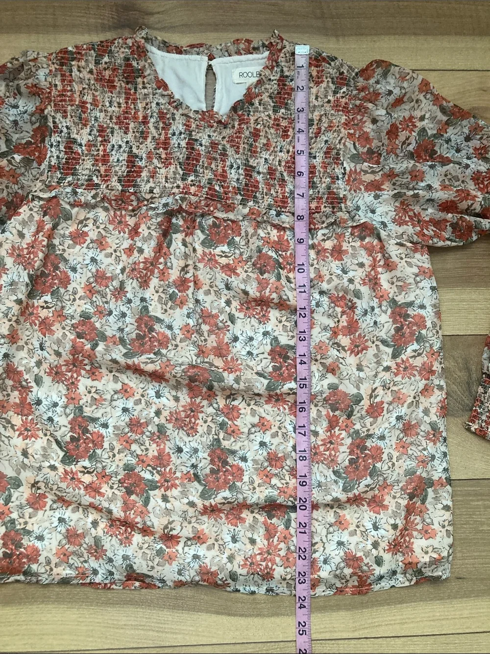 Roolee Floral Puff Sleeve Boho Blouse